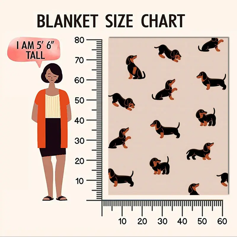 Dog Pattern Blanket, 1 Count Christmas Decor Soft Throw Blanket for All Seasons, Warm Blanket for Bed Couch Sofa Chair, Christmas Gifts, Christmas Decorations 8
