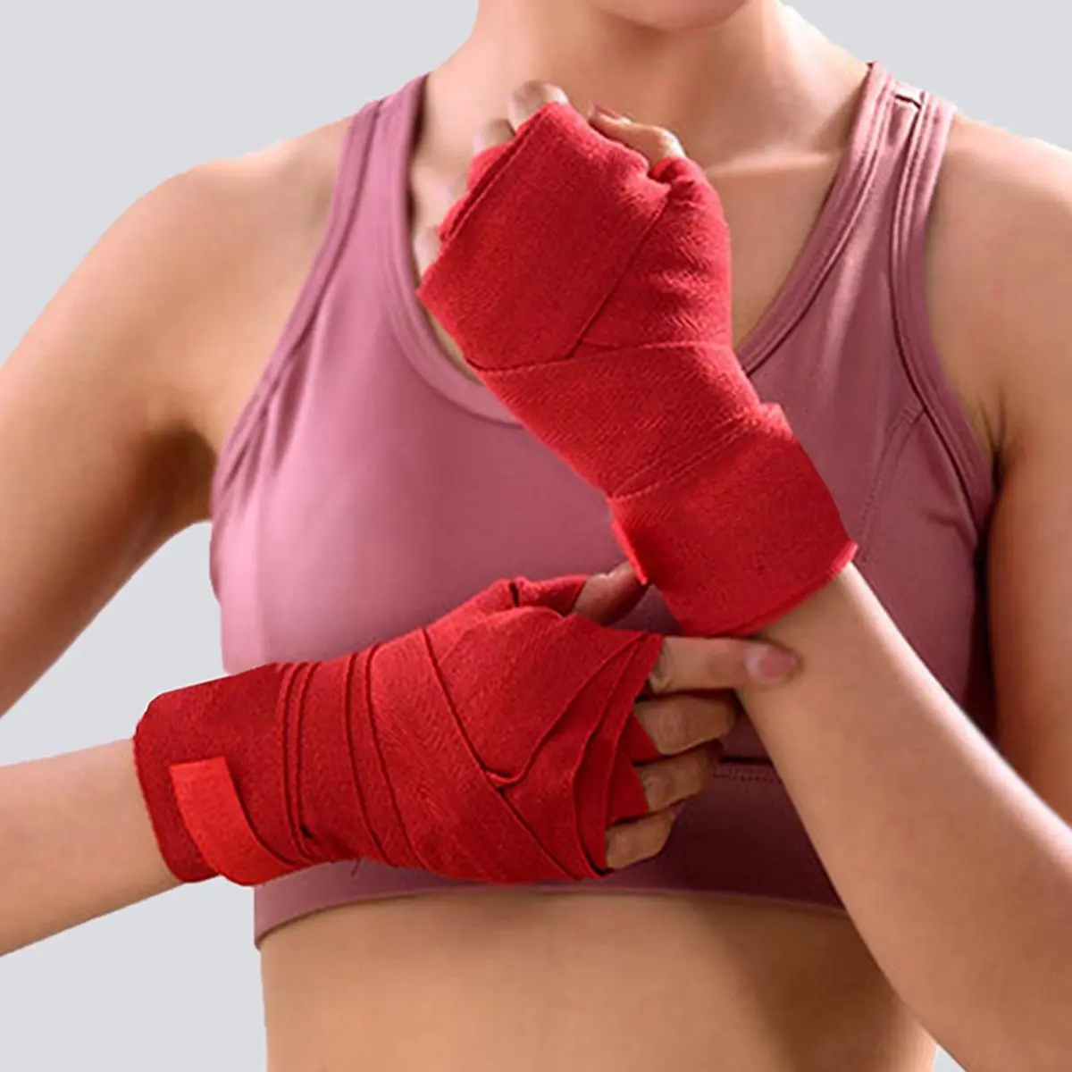 1 Pair Boxing Hand Wrap, Long Wrist Straps, Boxing Gloves Martial Arts Wraps For Men & Women