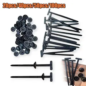 20pcs/40pcs/50pcs Tali Pengikat Multifungsi Kabel Tie Body Kendaraan Mobil Motor Baut Rivet Plastik Kabel Ties Clip