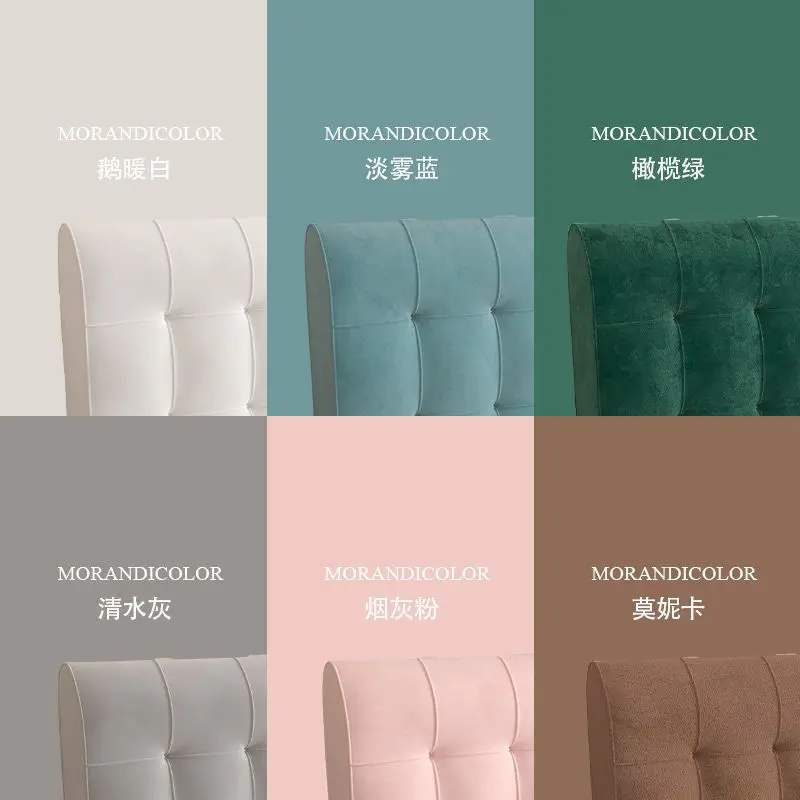 Đệm Đầu Giường, Đầu Giường Túi Mềm, Bọc Đầu Giường Tatami, Phong Cách Hiện Đại Và Đơn Giản, Đệm Lưng Người Đôi Ins, Có Thể Tháo Rời Và Giặt Được 6