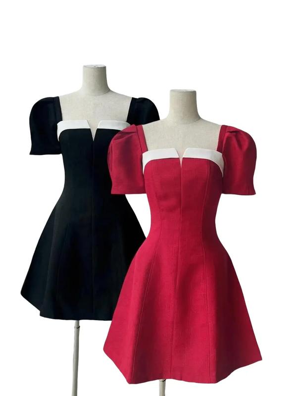 [CÓ BIGSIZE] Đầm Xoè Phối Trắng H73 Linen Gân Nữ Women Dress