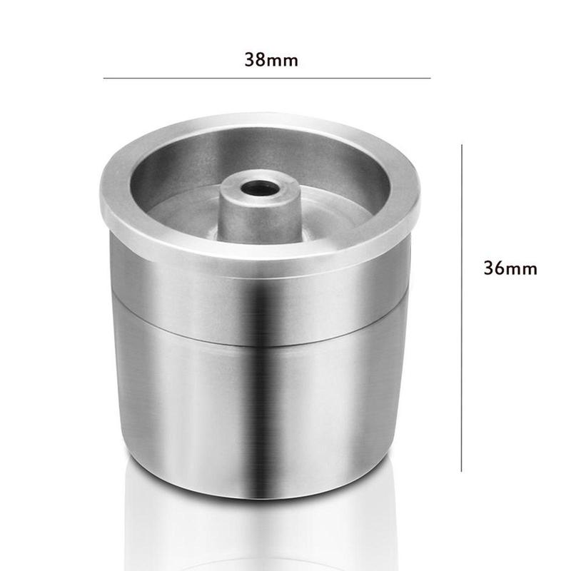 Product Introduction of Reusable Coffee Filters 304 Stainless Steel Reusable Coffee Capsules Refillable Coffee Capsule Cup Holder Filter Compatible with Espresso 1