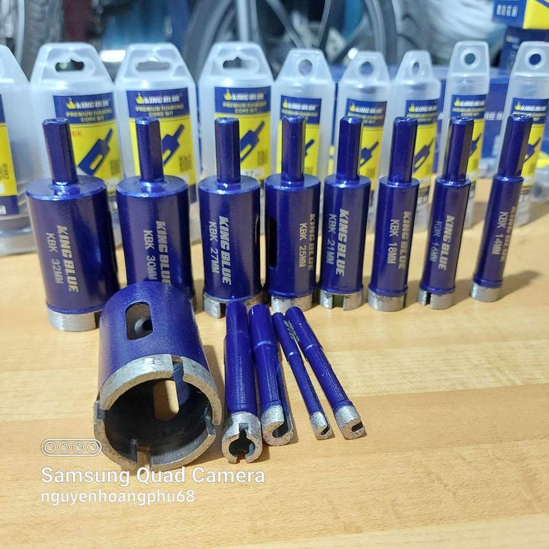 một mũi khoan gạch dá cứng khoét đá hoa cương dá granite tường king blue chất lượng