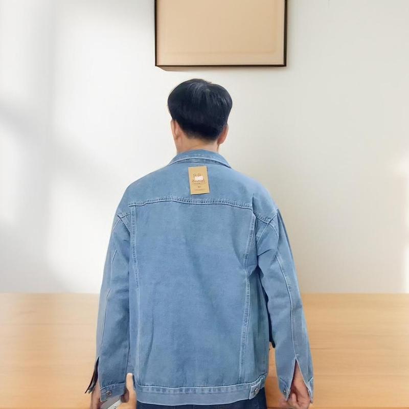 Product Introduction of Áo khoác jean màu xanh rách BB mới ra form rộng unisex bigsize 40-85kg 18