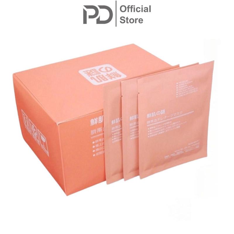 Hộp 50 Miếng Mặt Nạ Nhau Thai Cừu Cuống Rốn Tế Bào Gốc Nhật Bản giúp da mịn màng, mềm mại, ngăn ngừa khô da Làm Đẹp Da Dưỡng Ẩm Da Collagen