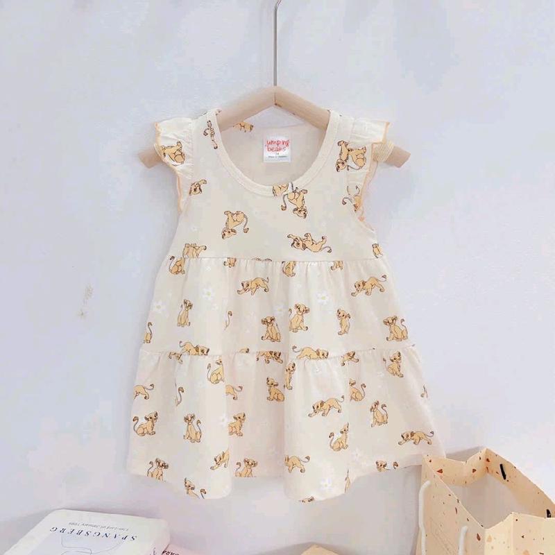 Váy cánh tiên chất cotton xuất dư Sài Gòn dáng xoè 3 tầng với nhiều hoạ tiết xinh yêu dành cho bé gái 6