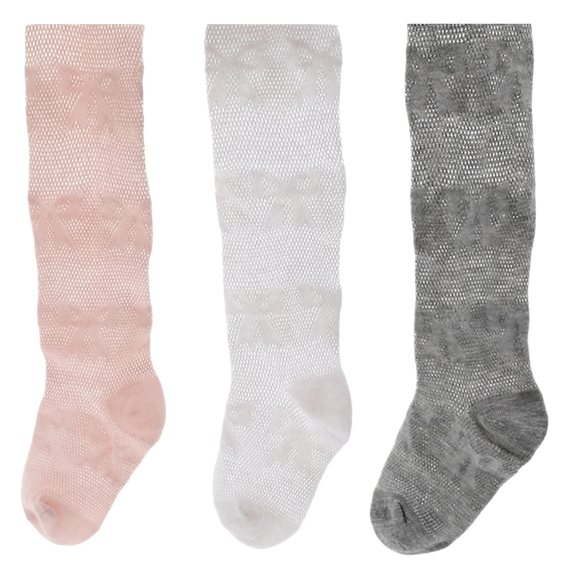 Toddler Baby Girls Tights, Bow Print Mesh Net Stocking Pantyhose Stretch Footed Leggings