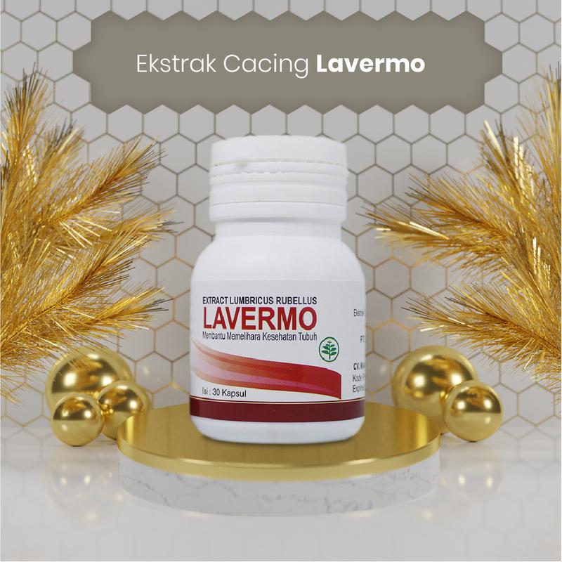 Lavermo Meredakan DEMAM Migrain Darah Tinggi Diabtes TBC Hipertensi - Extract Lumbricus Rubellus 0