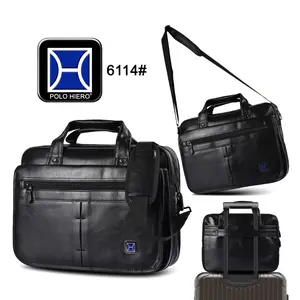 (TRIS) Tas Kantor Polo Hiero 6114 Tas Mesengger Kerja Pria Tas Selempang Kulit Cowok