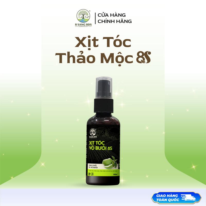 8S - Xịt Tóc Vỏ Bưởi 8S - Dưỡng Tóc Chăm Sóc Tóc Chắc Khỏe Hỗ Trợ Mọc Tóc Nhanh