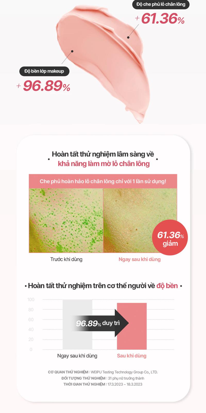 Product Introduction of Kem Lót TFIT Delicate Silk Veil Art Primer kiềm dầu, hỗ trợ hiệu chỉnh màu da mà không gây bí da 30ml 6