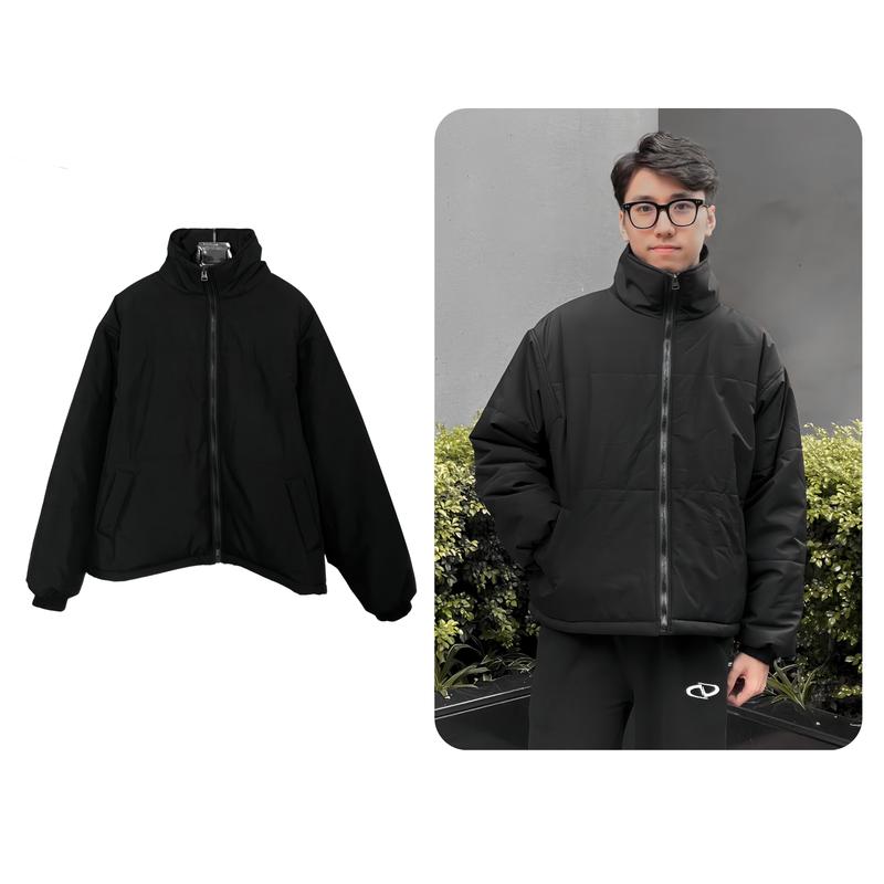 Áo khoác phao Soft JACK LANE, Áo phao béo form rộng unisex nam nữ