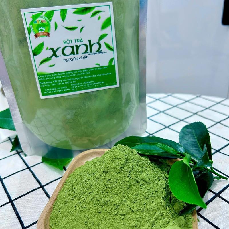 BỘT TRÀ XANH ĐẮP MẶT NẠ ( shop mẹ Tôm ) Làm Đẹp Da Dưỡng Ẩm Da