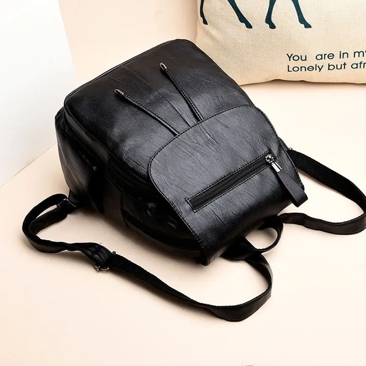 BaLo Da PU Thời Trang Hàn Quốc VITAS VT03 Đeo Vai Len Backpack 2