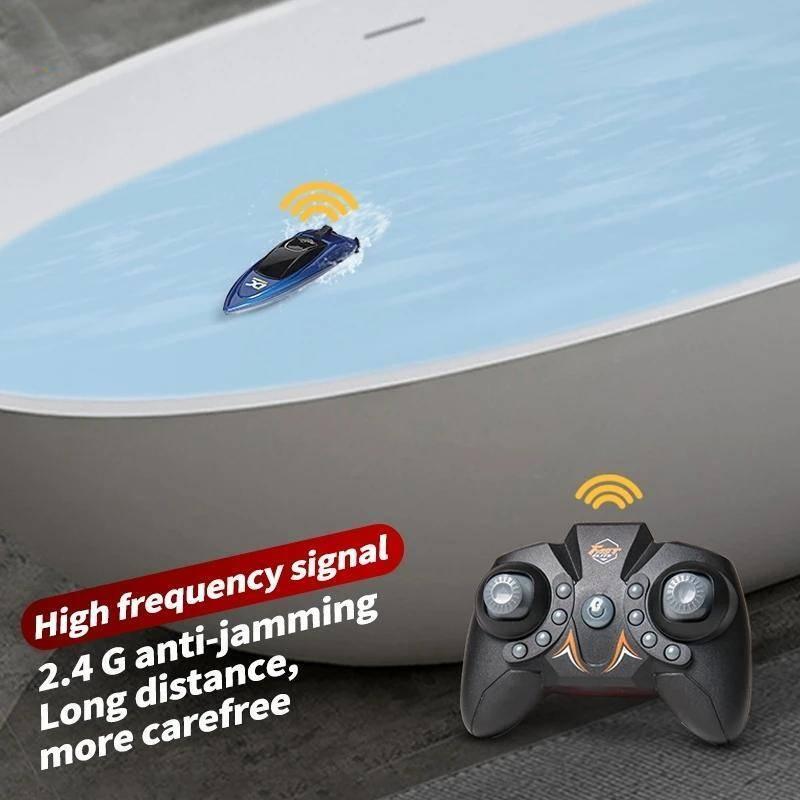 RC Children's Mini Remote Control Boat Speedboat Summer Swimming High Speed Rowing Submarine Toys for Boys Children Gift 7