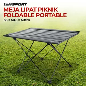 TaffSPORT Meja Lipat Piknik Foldable Portable Aluminium 56x40.5x40cm - 8825 - Tinari
