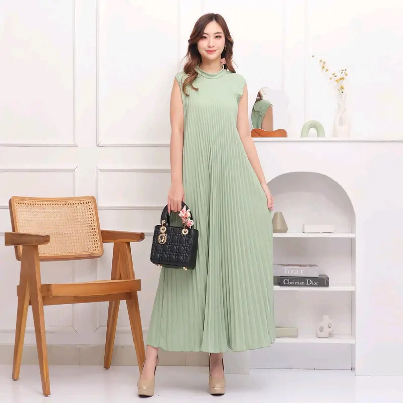 Dress plisket / Gamis Plisket Payung /  inner dress gamis plisket 8