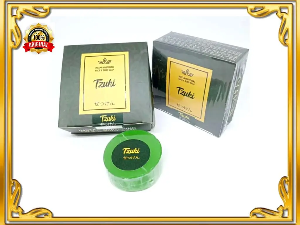 SABUN TZUKI SABUN PEMUTIH WHITENING CLEANSING SOAP FACE & BODY SOAP BPOM