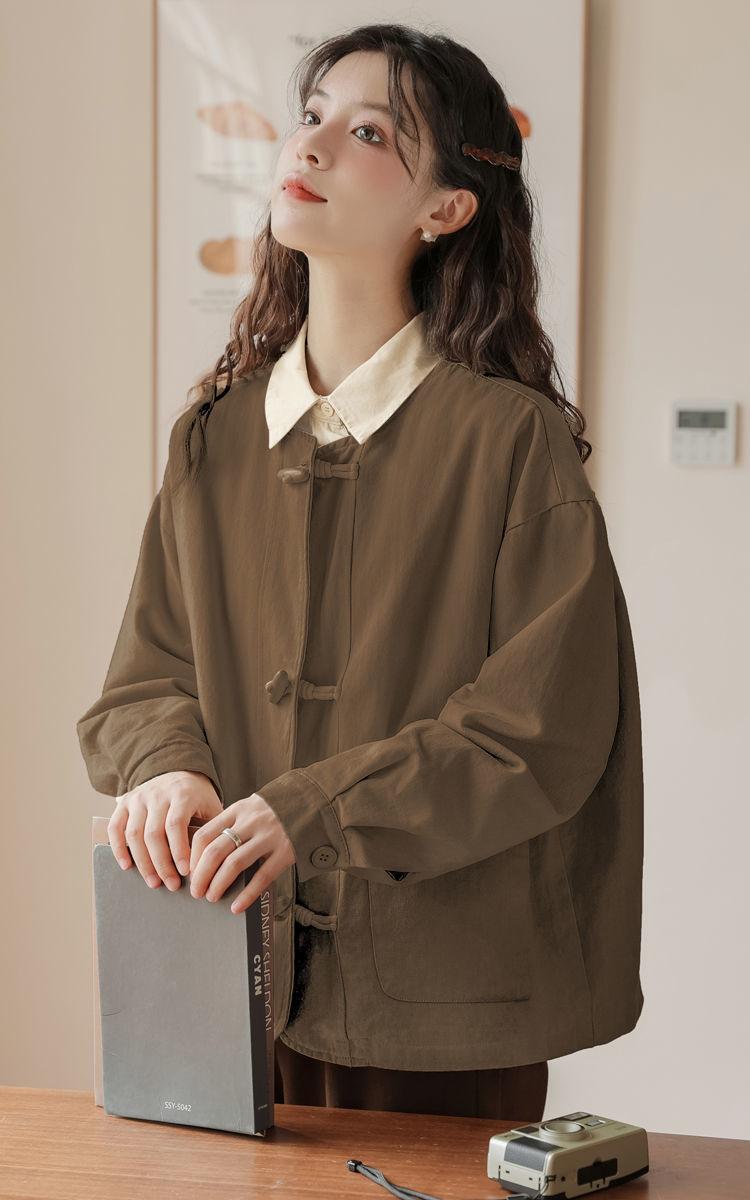 Product Introduction of Áo Sơ Mi Dài Tay Phong Cách Preppy Phong Cách Nhật Bản, Áo Sơ Mi Rộng Thường Ngày Bên Trong, Áo Bất Đối Xứng Hàng Mới Về Cho Mùa Xuân, Mùa Thu Và Mùa Đông Năm 2025 14