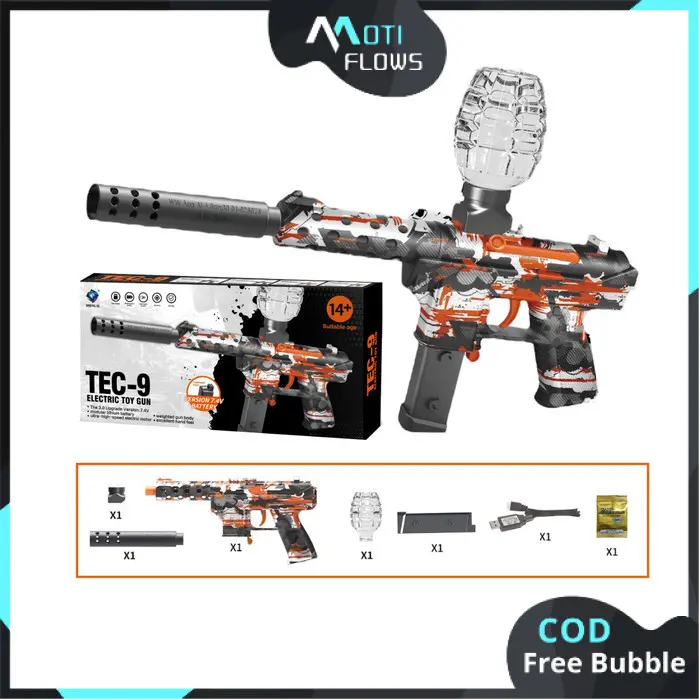 Blaster TEC-9 Electric Toy | Mainan Dorong Anak Laki Laki Bareng Teman | Hadiah Ulang Tahun Anak 0