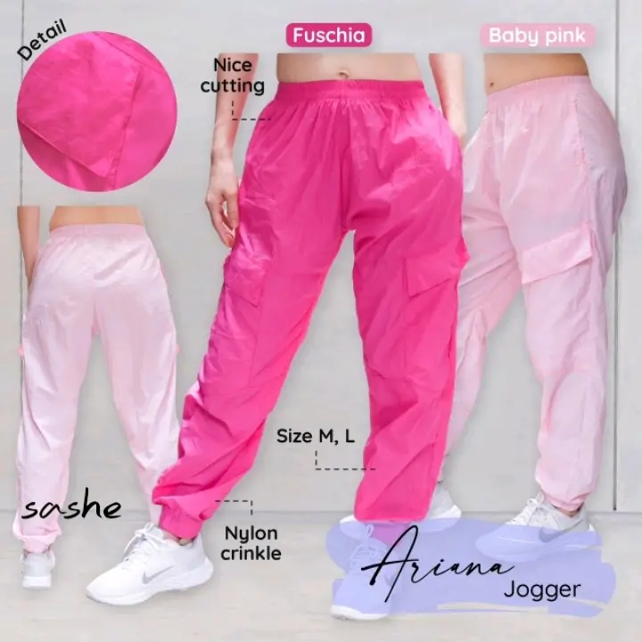 Ariana Jogger Celana Panjang Olahraga Wanita Senam Aerobic Zumba classes Outdoor Indoor Cepat Kering