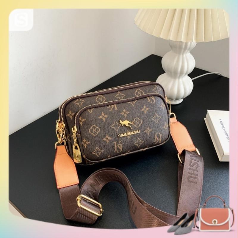 Túi đeo chéo túi xách nữ đeo vai họa tiết hoa dây đeo bản to S615