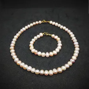 SHS23 Set Anak Kalung Gelang Mutiara Air Tawar