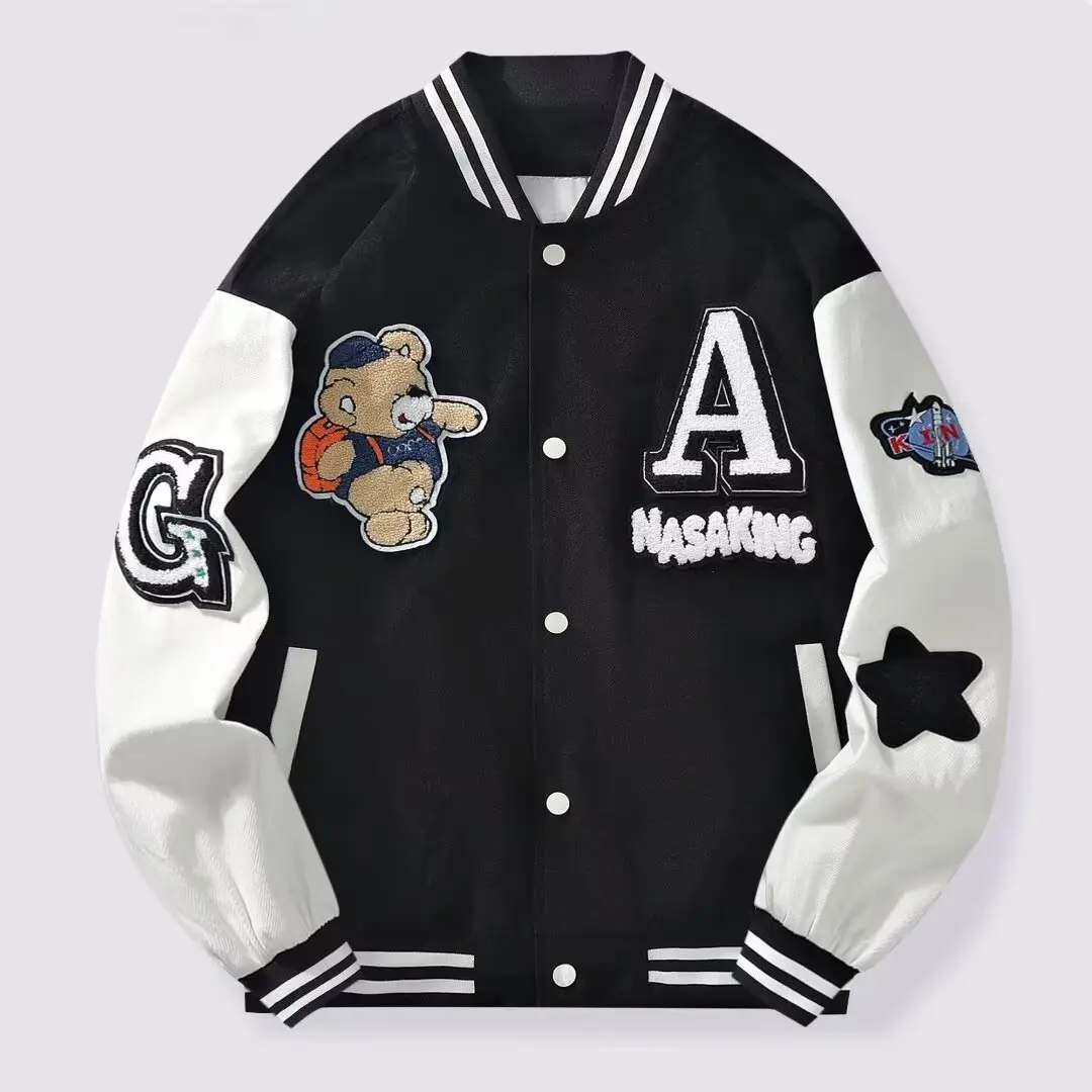 Women's Men's Baseball Jacket Casual Athlete Pilot Jacket Trench Coat Lightweight Jacket Coat