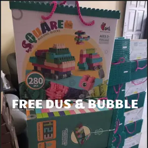 Mainan balok 280 pcs bulding block balok susun bricks 280 mainan diy bricks toys