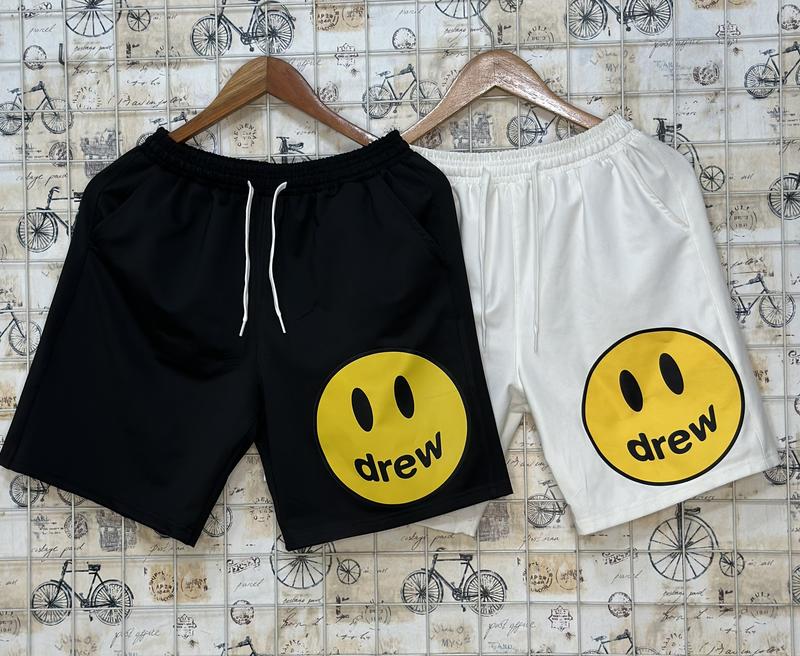 QUẦN D.R.E.W mặt cười HÌNH LỚN XỊN SÒ Cotton Menswear Thun quân _ ngố shorts quần đùi nam boy phố cộc