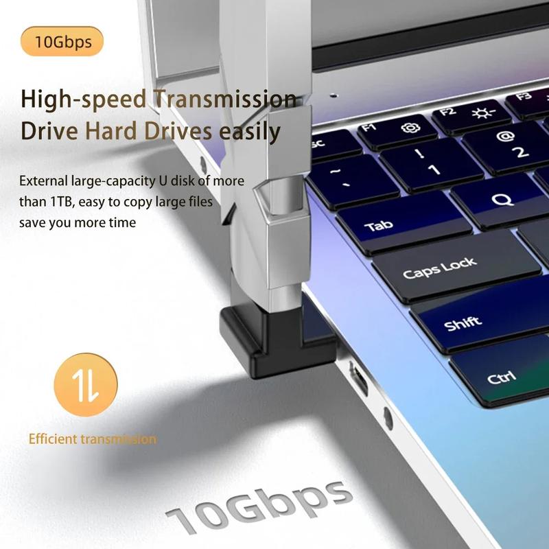 Product Introduction of 180 Degree Elbow USB C Adapter Type C USB C OTG to USB Converter U Shape USB-C 3.0 Connector for Computer Phone Tablet Adapter 14