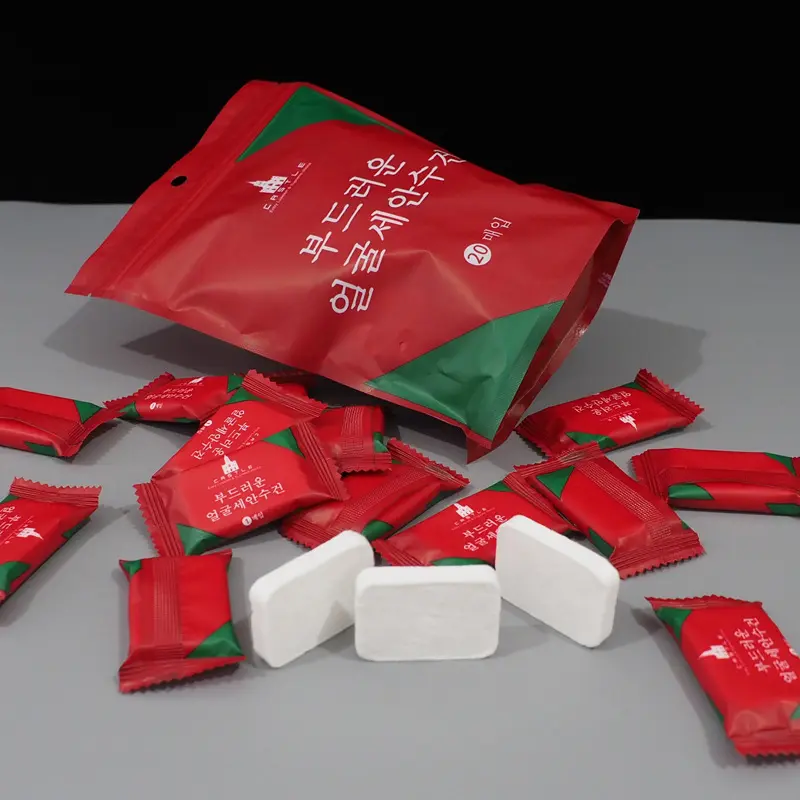 Disposable Compressed Face Towel Extra Large Thickened Travel Portable Candy Chinese Style Facial Towel Factory Wholesale