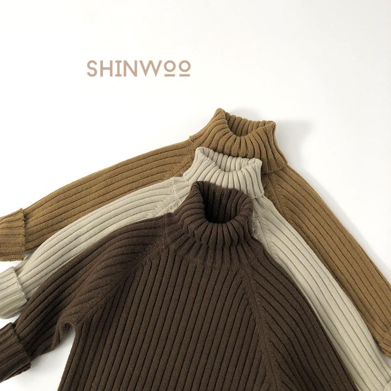 QCCC Áo len cổ lọ dệt kim ấm áp cho bé trai bé gái - AL033