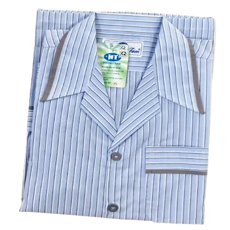 Bộ Pyjama huongtam kate tay dài nam cao cấp(PDK01N3). Chất liệu Kate loại tốt: mềm mại, thoáng mát, không phai màu. Menswear Có Cổ Áo 2