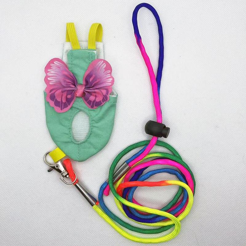 Product Introduction of Parrot Harness Elastic Shoulder Strap Parrot Flight Suit Leak-proof Parrot Flying Vest Parrot Flying Diaper Bird Clothes 7