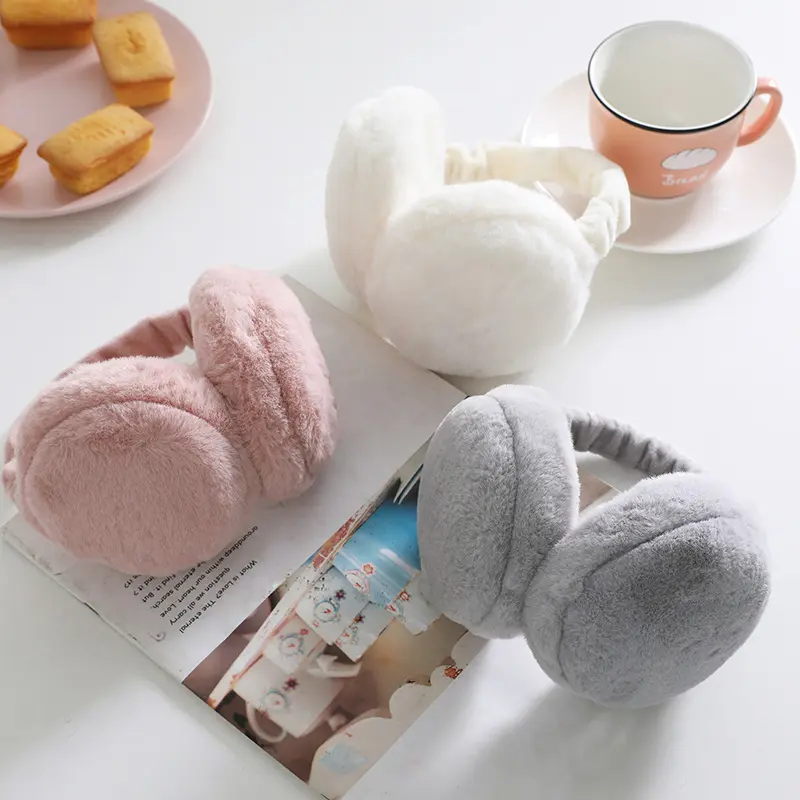 Mùa đông thoải mái, che tai, bắt gió mềm, cách nhiệt, lớp lót lông cừu mềm mại, thiết kế Thường Ngày thời trang twisted  ear Bàn Tay tai  nghe 1