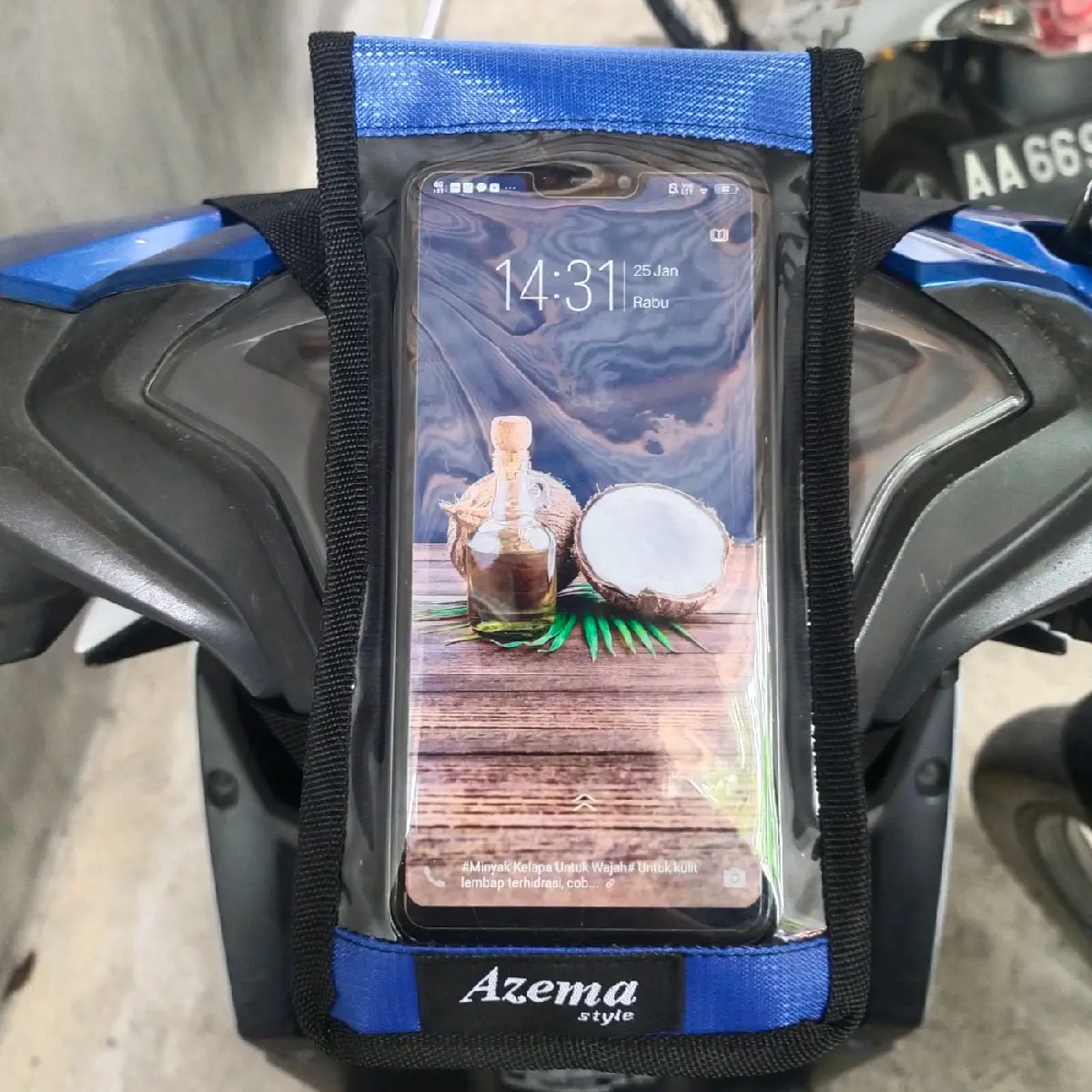 Tas Holder Hp Tas motor waterprof, layar mika Touchscrean, grosir harga termurah, untuk semua jenis motor