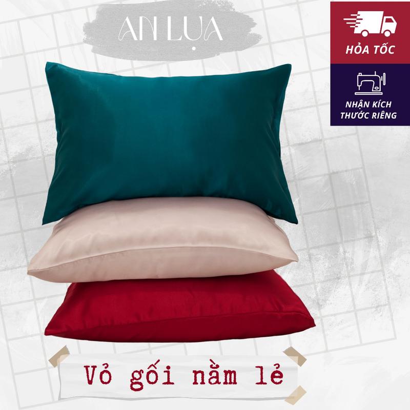 Vỏ gối nằm An Lụa vải lụa phi satin mịn mát và thân thiện cho da 50 x 70 cm 1