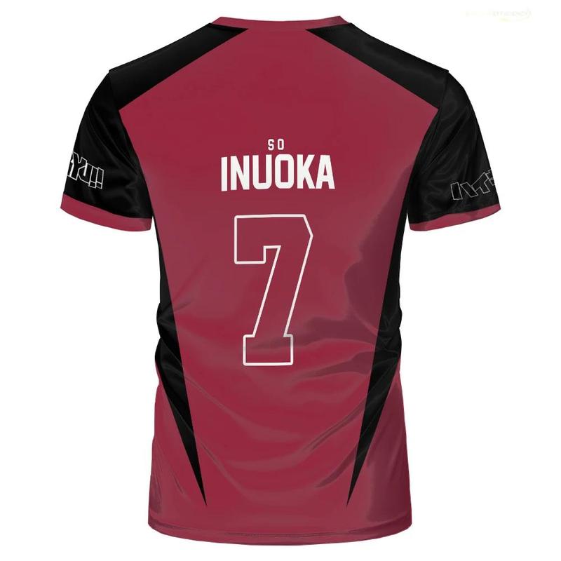 Áo Thun Đồng Phục Haikyuu Nekoma, Chủ Đề Anime, Thiết Kế Kozume Tetsurou Kuroo, Trang Phục Hóa Trang, Câu Lạc Bộ Bóng Chuyền Trung Học, Áo Thun Quần Áo Thể Thao Nam, Áo Thun ngắn Tay, Thích Hợp Cho Nam Và Nữ, Quần Áo 5