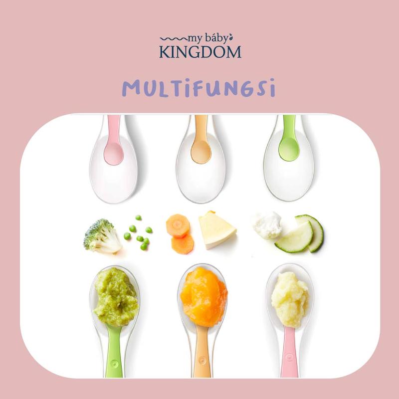 My Baby Kingdom Sendok Silikon Anak (include box) Sendok Anak Mpasi 5