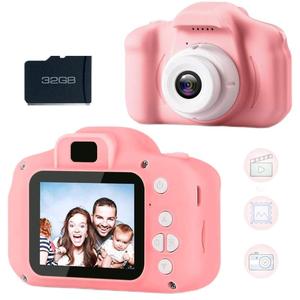 Kids Digital Camera with 32GB SD Card, Christmas Gift, 720p HD Video Camera Toy, Kids Digital Mini Camera, Birthday Gift Gadgets Sets for Girl, Fun Toys for 13 Year Olds To Feel Good, Stocking Filler, Durable Beginner Digital Camera