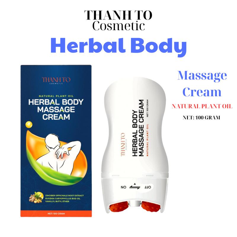 Kem Dầu Thanh Lăn Herbal Body Massage Cream | Thanh Tô Cosmetic   Body Oil Dưỡng Body body  oil Dưỡng Da Body Làm Đẹp Da Dưỡng Thể