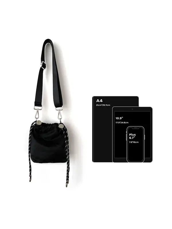 Women's Solid Color Crossbody Bag, Fashionable Lightweight Versatile Bucket Bag for Daily Used, Casual Trendy Versatile High-quality Daily Commuting Bag 2