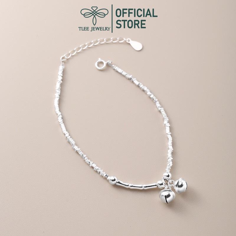 Lắc tay bạc nữ TLEE , vòng tay hạt vỡ mix hạt trúc chuông cá tính TLEE JEWELRY LT0197