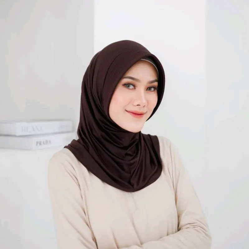 Jilbab volly sporty premium | fashion ash Bergo Instan 6