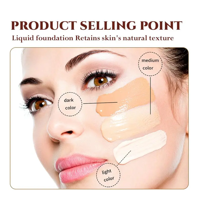 Long-lasting Moisturizing Foundation, Lightweight Concealer Foundation for Women & Girls 4