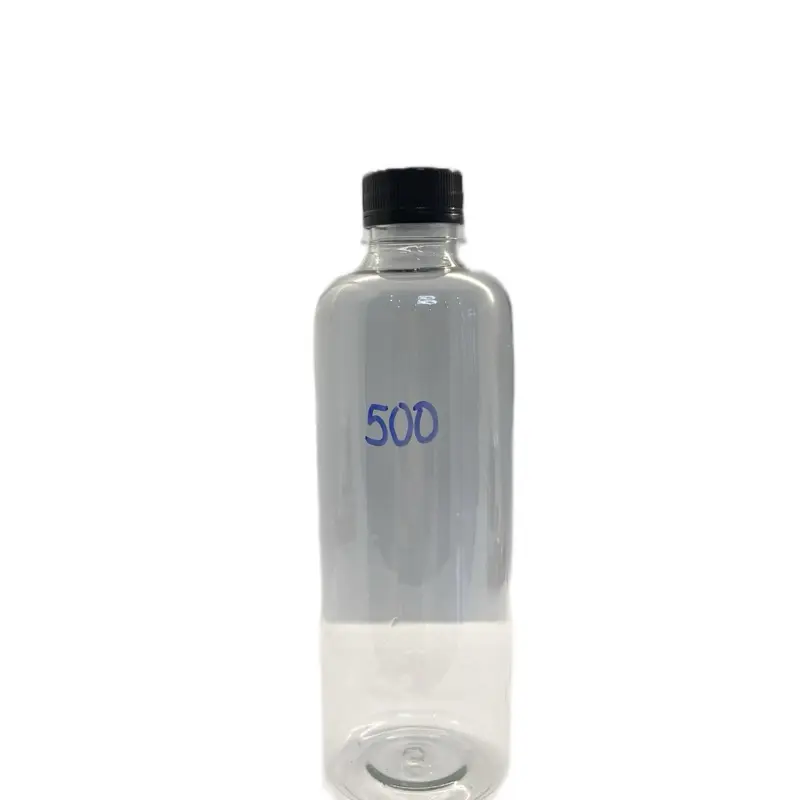 CHAI 500ML TRƠN NẮP ĐEN..