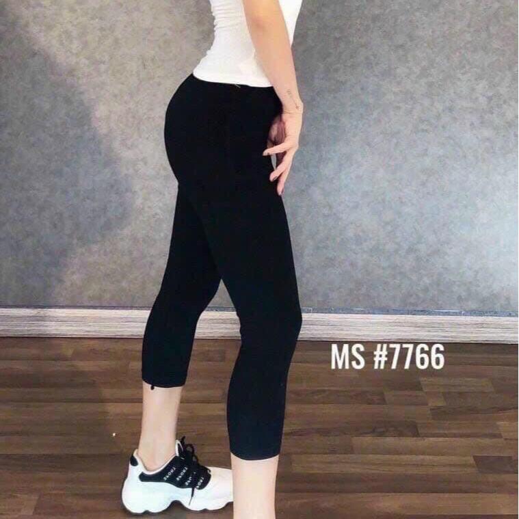 Quần legging nữ 7766 có túi co giãn , form dáng lửng 5