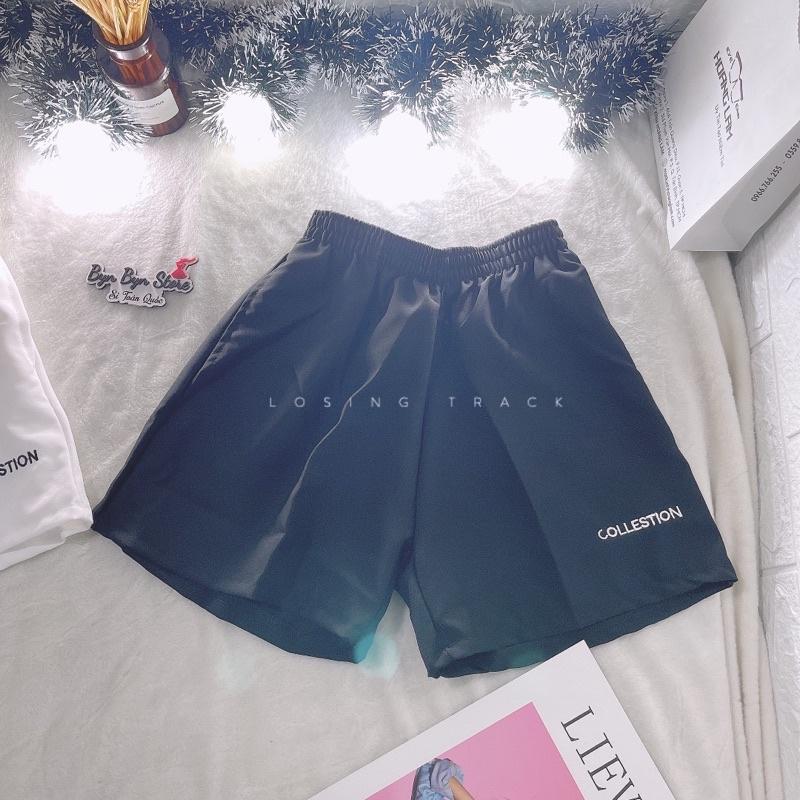 Quần đùi nữ mặc nhà bigsize ống rộng lưng cao thể thao cạp cao VANISA QD023 6