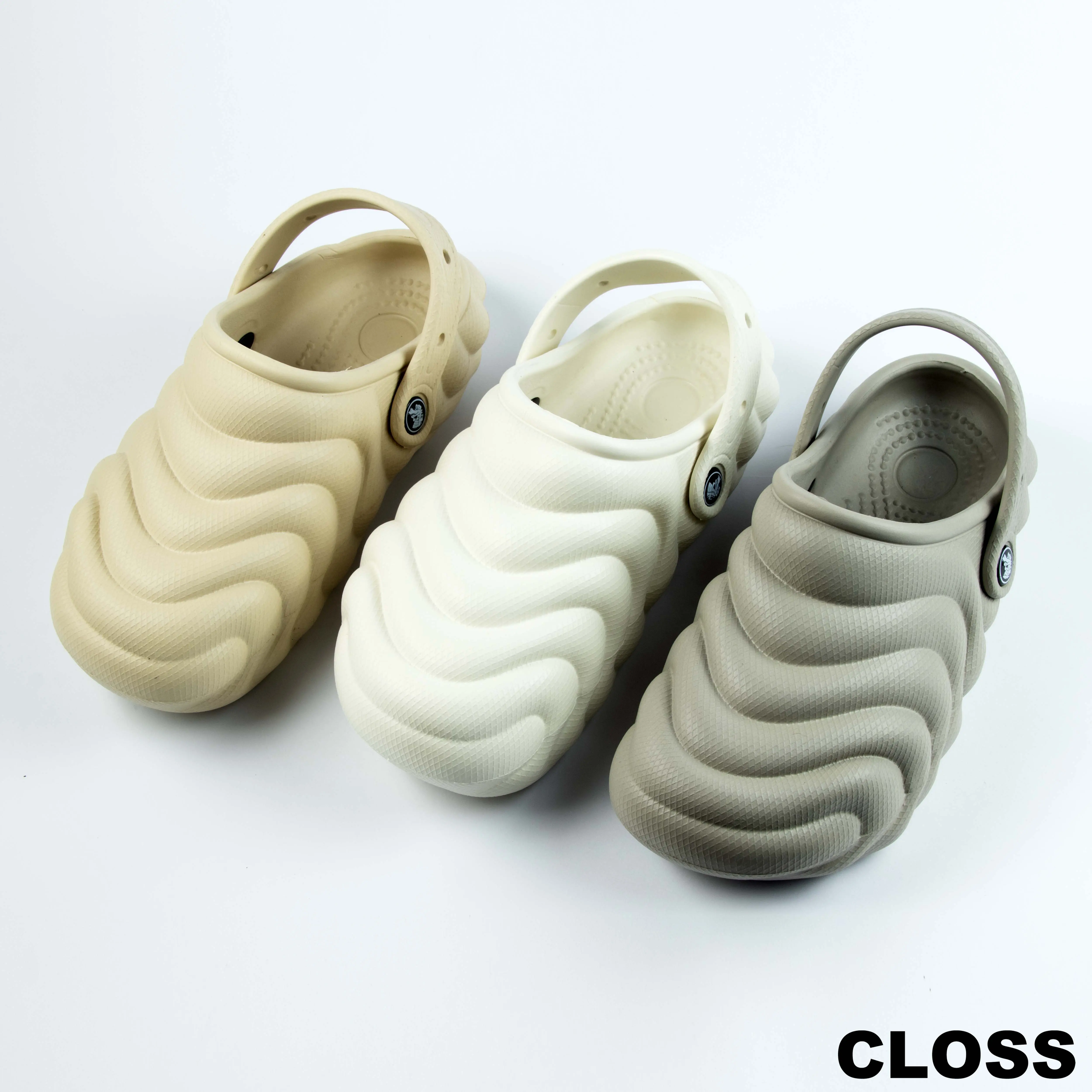CLOSS.PH Women's Clog Waves Design Thick-soled Casual Slipper For Women Shoes Walking Shoes Summer Comfort Stylish Footwear Girl Sandal Nail